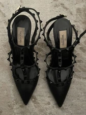 VALENTINO GARAVANI Rockstud Leather 100mm Pumps