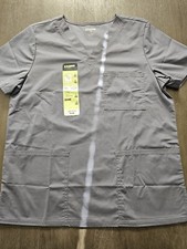 Scrubstar Women's Grey Scrub Top Size S NWT
