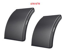 2 x DOMAR Kotflügel Kunststoff Viertelschale 430x670 LKW Anhänger NFZ Trecker..