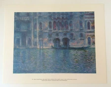 Claude MONET "Palazzo Da Mula, Venice"  National Gallery Of Art Print 11" x 14"