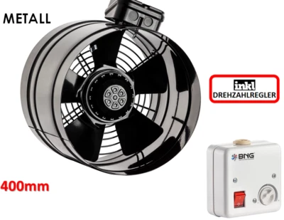 BNG VENTILATION SYSTEMS & HOUSE PRODUCTS 400mm TURBO 5600m³/h Axial Rohrventilator Rohrlüfter Ventilator/Gebläse/Lüfter #