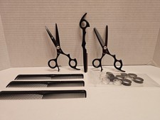 Sharkfin JS 5.5" RH Scissors  Texturizing Scissors With Razor  Accessories