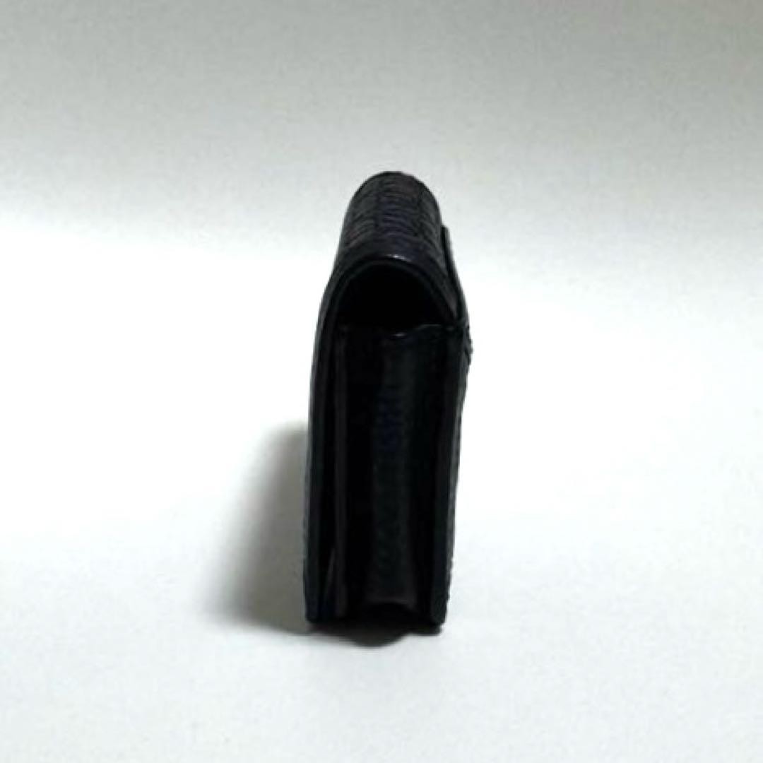 TORY BURCH Black Leather Card Case with Keyring, 7.5x11cm, Unused thumbnail 3