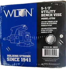 Wilton Utility Bench Vise, 5-1/2" Jaw Width, 5" Jaw Opening, Model 675U