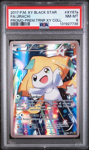 PSA 8 NM-MT Jirachi Black Star Promo XY Collection Full Art Holo Pokemon XY67a