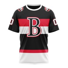Belleville Senators Personalized 2025/26 Black Design Fullsize Youth Kid Adult