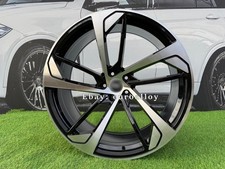 4X R20 Pouces 5x112 Jantes Noires Poli Style Audi RS5: S'adapte Pour Q7 A7 A8