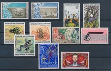 LT07242 Cameroun sélection de beaux timbres lot fin MNH