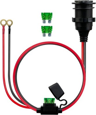 SSGP Heavy Duty 12AWG 12V Fixed Thread Cigarette Lighter Socket Replacement & Ex