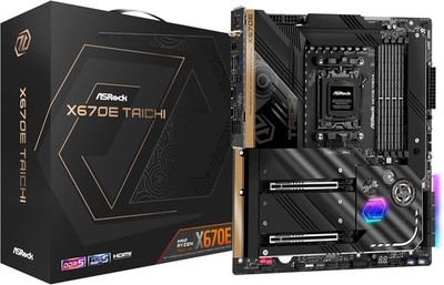 ASRock X670E Taichi Mainboard Sockel AM5 für Ryzen 7000/8000/9000 DDR5 USB4 WiFi