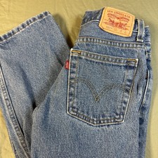 Levi s 550 Relaxed Fit Jeans Medium Wash Youth Size 8 Y2K W24 X L22