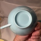 Vtg Melmac Melamine Coffee Cups Lot 4 Turquoise Aqua 1 Prolon Windsor Tan MCM  — photo 9