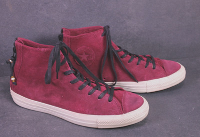 Converse Sneaker All Star Classic Chucks HI Gr. 44 Leder Suede bordeaux BC1967
