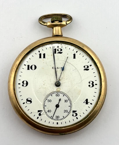 Elgin 1918 Antique Mechanical Pocket Watch  17J   12s   20599103  DOESN'T WORK