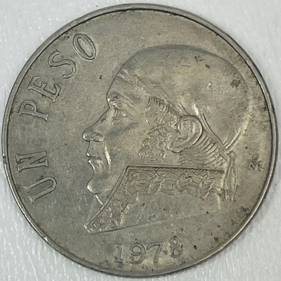 Mexico 1978 Un 1 Peso Jose Maria Morelos Eagle National Emblem