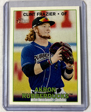 2016 Topps Heritage Minor League #100- Clint Frazier Rookie Rc Card. rookie card picture