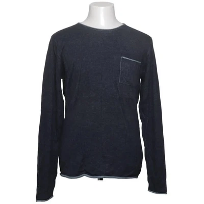 Only & Sons, pull en tricot, taille : M, modèle : garson o-neck noos, bleu #IBv - Photo 1/4