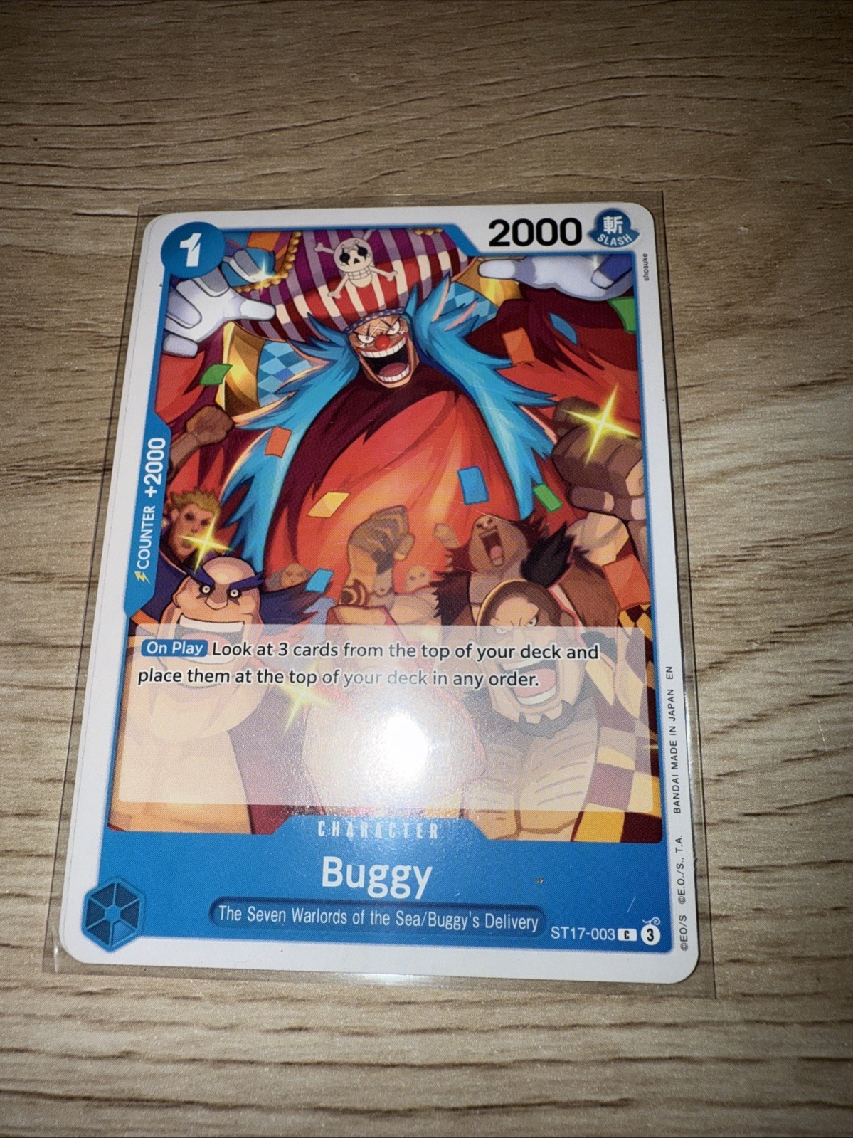 Buggy ST17-002 SR ONE PIECE Tcg Card Game NM BLUE Starter Deck 17