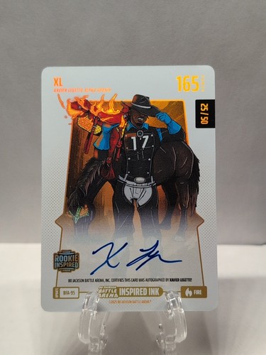 2025 Bo Jackson Battle Arena Update XL #BFA-95 Fire Battlefoil Auto 25/50 🔥💥