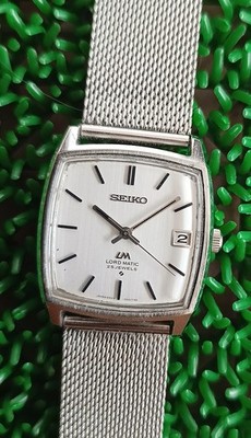 SEIKO LM ロードマチック シルバー スクエア 5605-5000 自動巻 SEIKO LM ロードマチック シルバー スクエア 5605-5000 自動巻