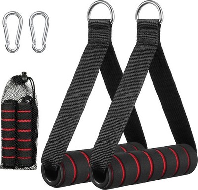 2 Pack Exercise Handles for Cable Machines, Gym, Resistance Bands & Pilates
