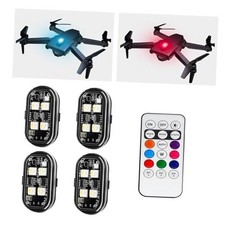 4PCS Wireless LED Strobe Lights, Wireless LED Lights for Car with Remote