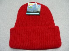 PARIS ACCESSORIES - Red - CHILD SIZE Stocking Cap Beanie Hat 