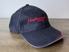 MASTERCRAFT TIRES Black Baseball Hat Stiff Front Red Embroidery Snapback