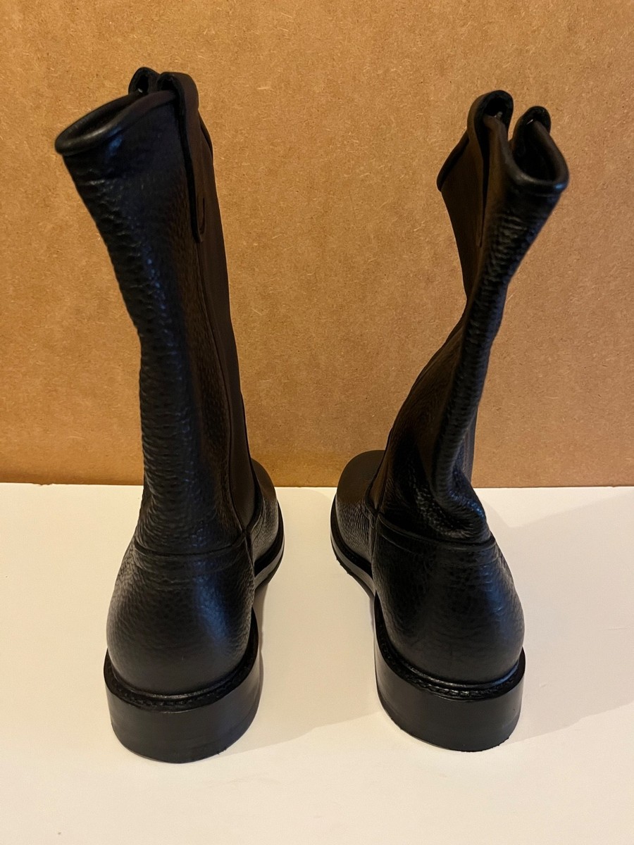 New! Allen Edmonds Dallas Roper Boots 10 D Black Leather 7809 Made in USA DD480A NIB Allen Edmonds Dallas Roper Black Leather Boots Mens sz  main image 2