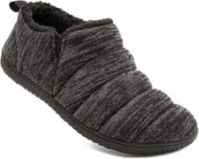 Men's Comfy Caterpillar Slippers Warm Soft Knit Upper Fuzzy Fleece Lined UK12