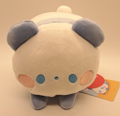 NWT Hawaii Limited Edition Mochi Fuwa Plush Blue Panda Bear Stackable 6'' Toy