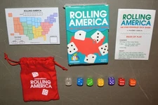 ROLLING AMERICA dice game - Gamewright 2016 - COMPLETE