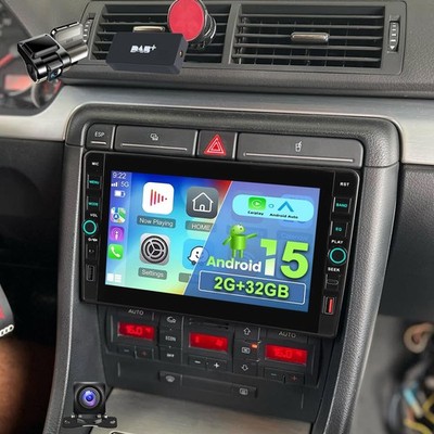 Android 15 CarPlay Für Audi A4 8E B6 B7 2000-2009 CarPlay Autoradio GPS DAB+ DVR