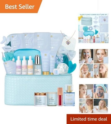 Luxury 33-Pc Spa & Self-Care Set for Women - Ultimate Hydration Experience