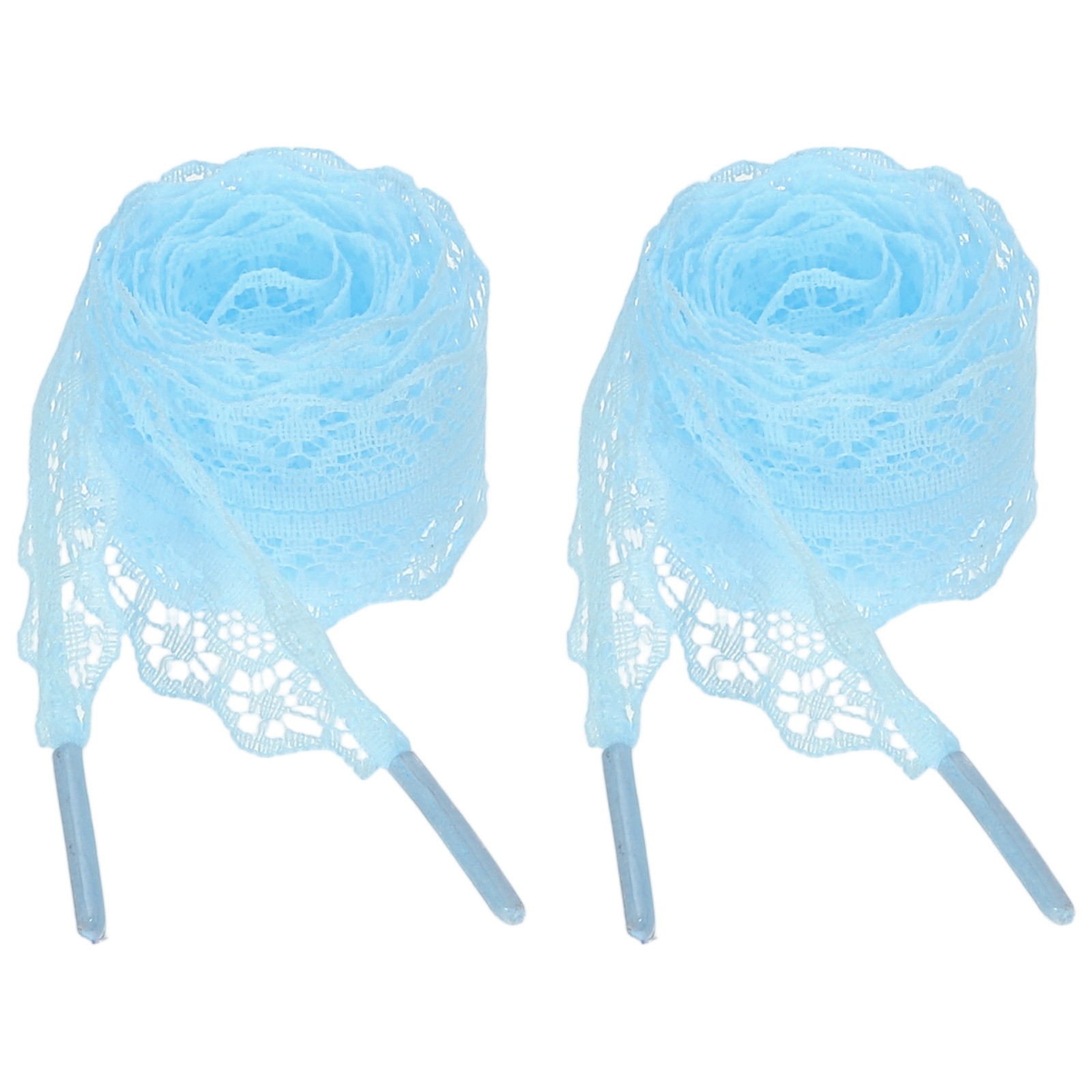 APL 2 Paia Lacci Piatti per Scarpe 2.2CM Larghezza 120CM Lunghezza Lacci per Scarpe in Pizzo Blu