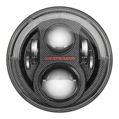 JW Speaker 0553973 8700 Evo J2 DOT LED High/Low LED Headlight Carbon Fiber Bezel