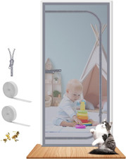 Reinforced Cat Screen Door Fits Door Size 32''X 80'', Heavy Duty Pets Proof Scre