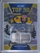 2019-20 Upper Deck Allure Top 50 Tag 1/1 Karson Kuhlman #T50-35 Patch Auto 0c3