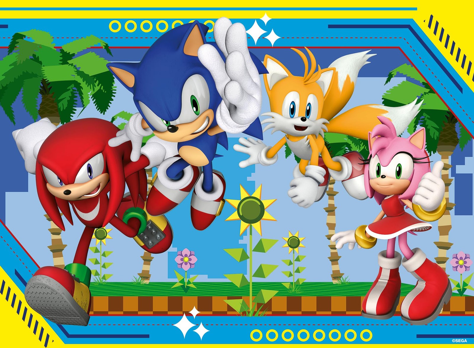 NEW Ravensburger Sonic The Hedgehog 100 Piece XXL Jigsaw Puzzle