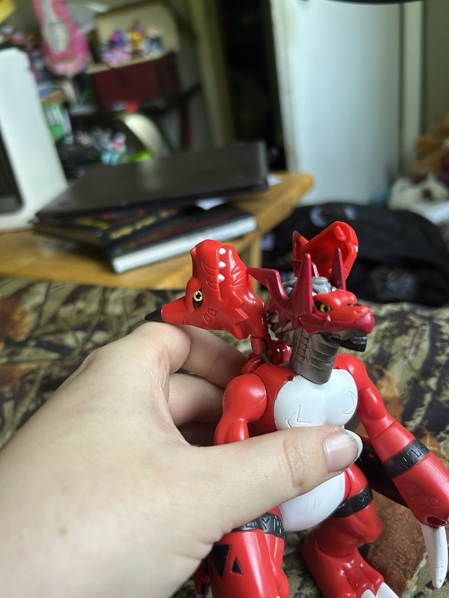 Figurine Digimon Transformers Bandai 2001 - Growlmon à WarGrowlmon, Bon état