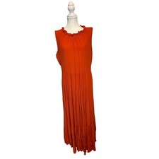 Calvin Klein | Orange Tiered Maxi Dress | 12