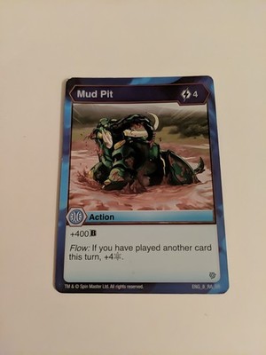 1 x Bakugan Resurgence Mud Pit Action Card - ENG 8 RA BR 