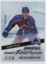2024 Upper Deck Credentials Acetate Debut Ticket Access 169/199 Jason Polin 0kr0