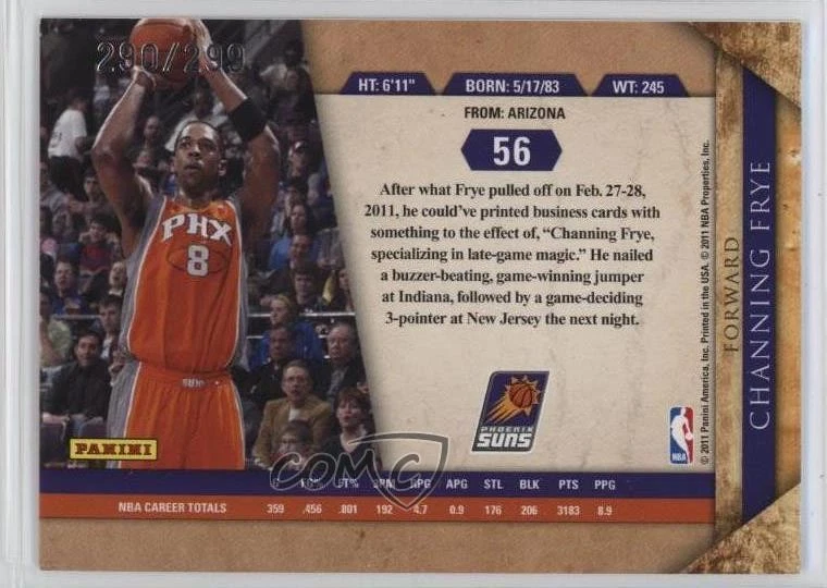 2010-11 Panini Gold Standard /299 Channing Frye #56 - Image 2 of 2