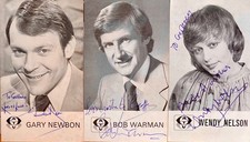ATV 3 AUTOGRAPH - GARY NEWBON BOB WARMAN WENDY NELSON 1980s PHOTO Signed POW#99