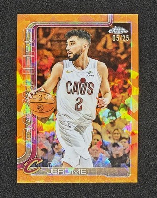 2025-26 Topps Chrome Sapphire Ty Jerome Orange Refractor #/25 Cavaliers