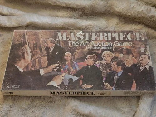 Vintage Masterpiece The Art Auction Board Game 1970 Complete Parker Brothers