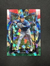 2025 Panini Select Hye-Seong Kim (RC) Tri Color Cracked Ice Prizm #77 Dodgers