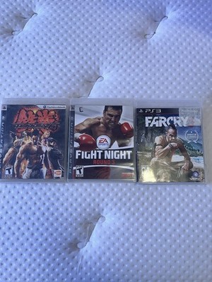 Tekken 6,Farcry 3, Fight night Round 3 for ps3 works all complete in case