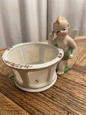 Vintage Ardalt Lenwile China Cherub Trinket Bowl
